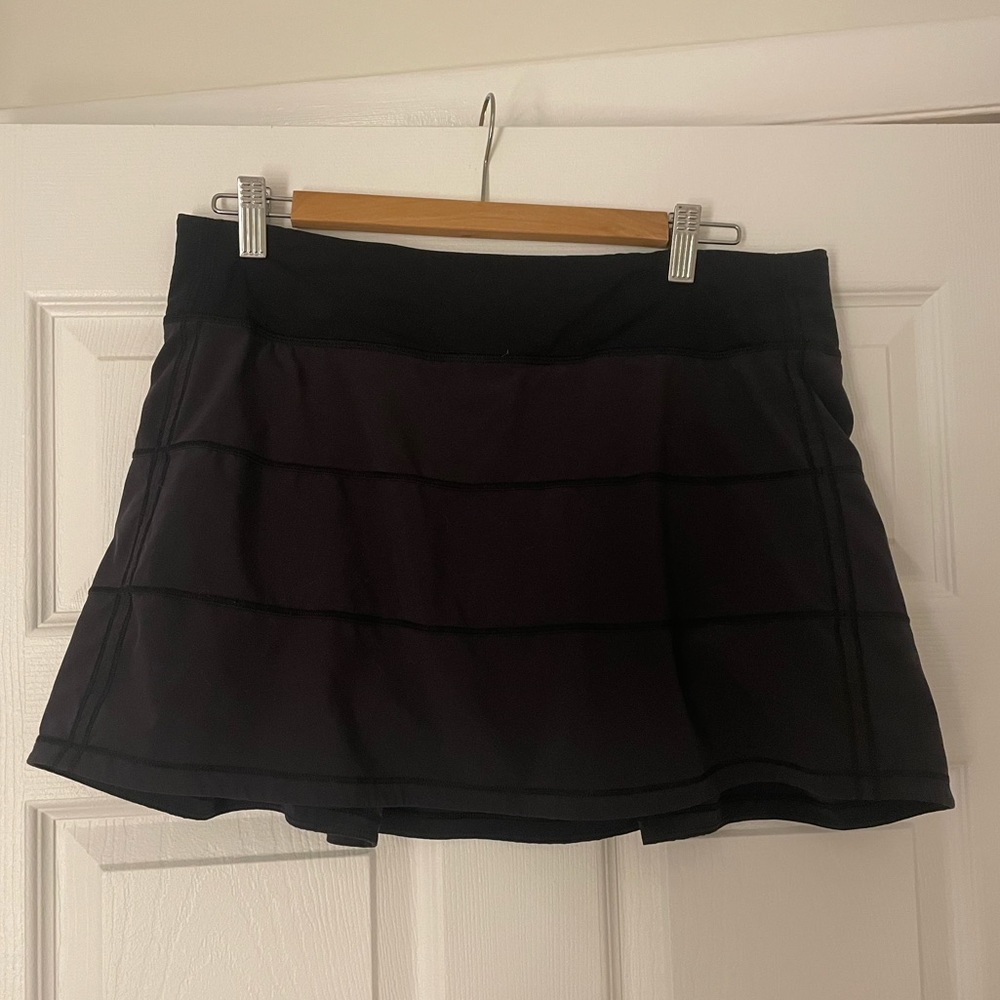 Lululemon Pace Rival Skirt Black Size 10 Tall
